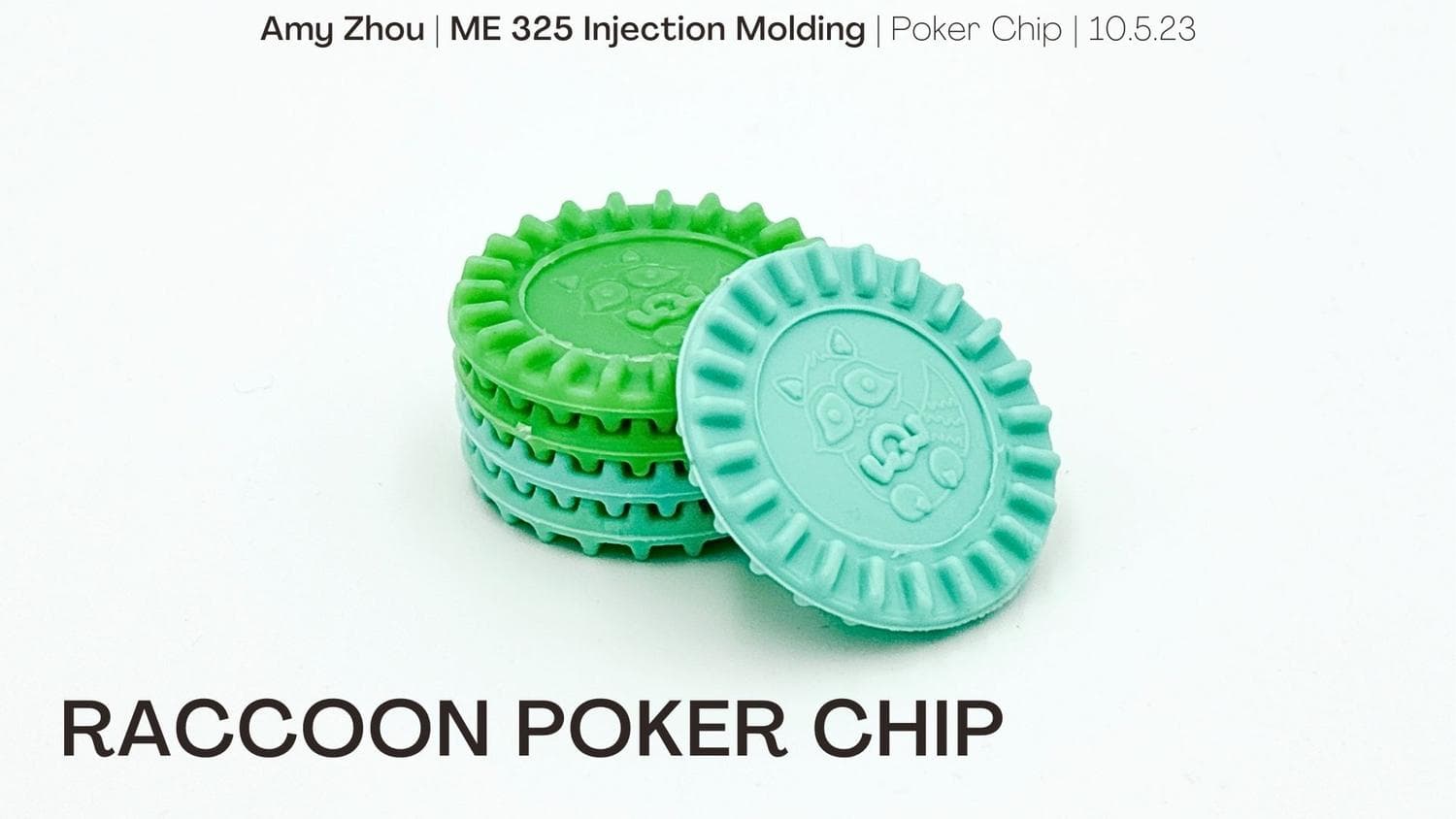 Raccoon poker chip, 4