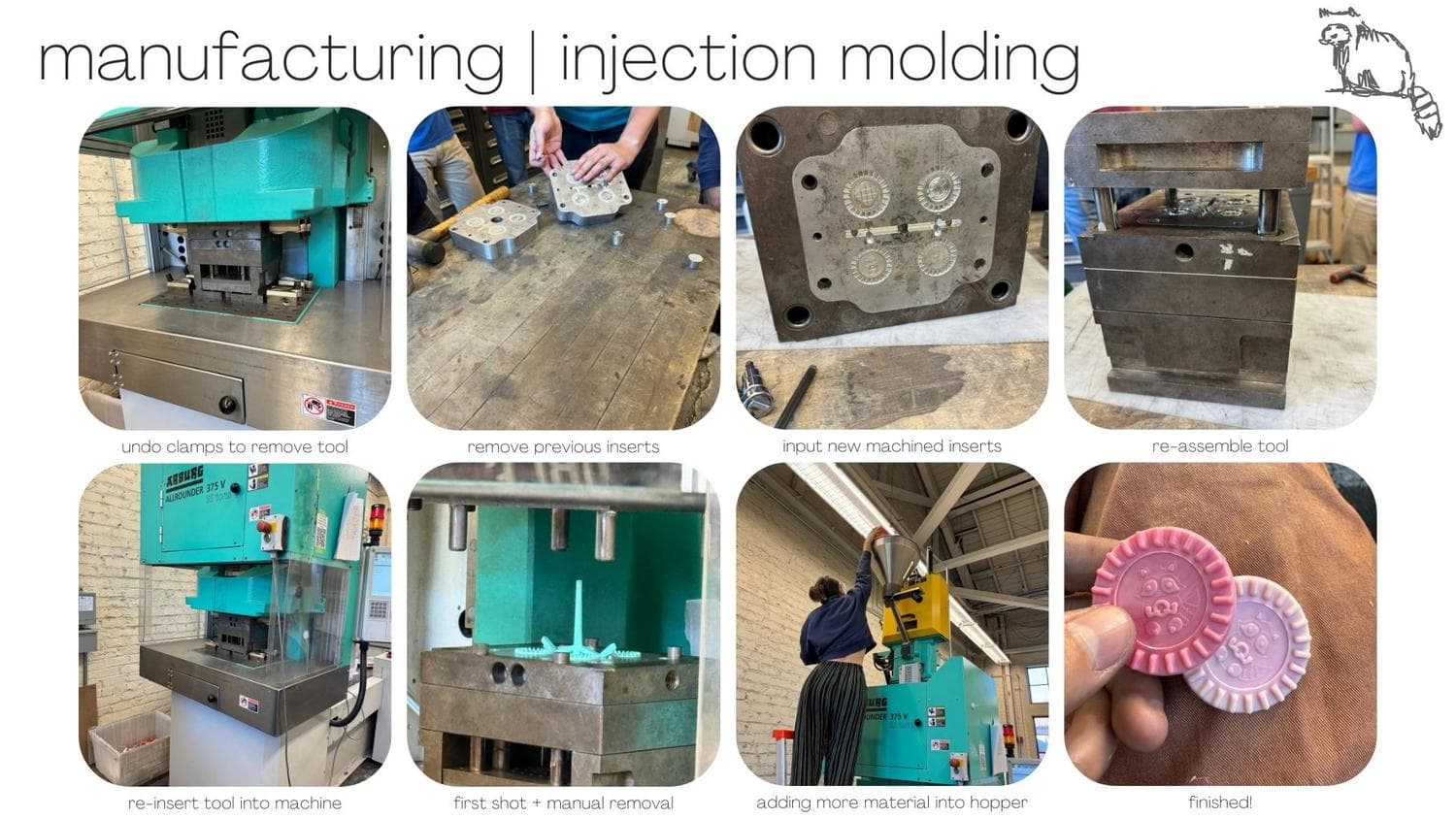 Raccoon poker chip, 13