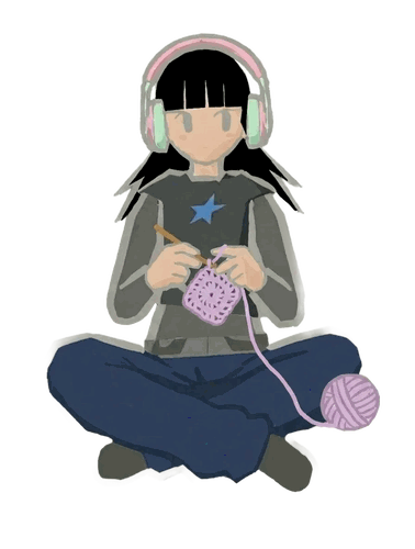 amy crocheting